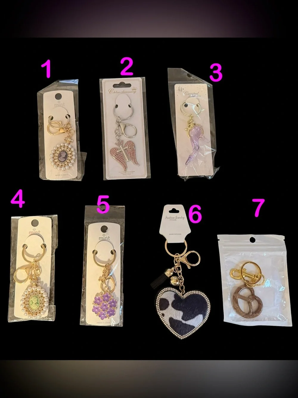 BUY NOW! YOU PICK! BEAUTIFUL BAG CHARMS/KEYCHAIN NWT
